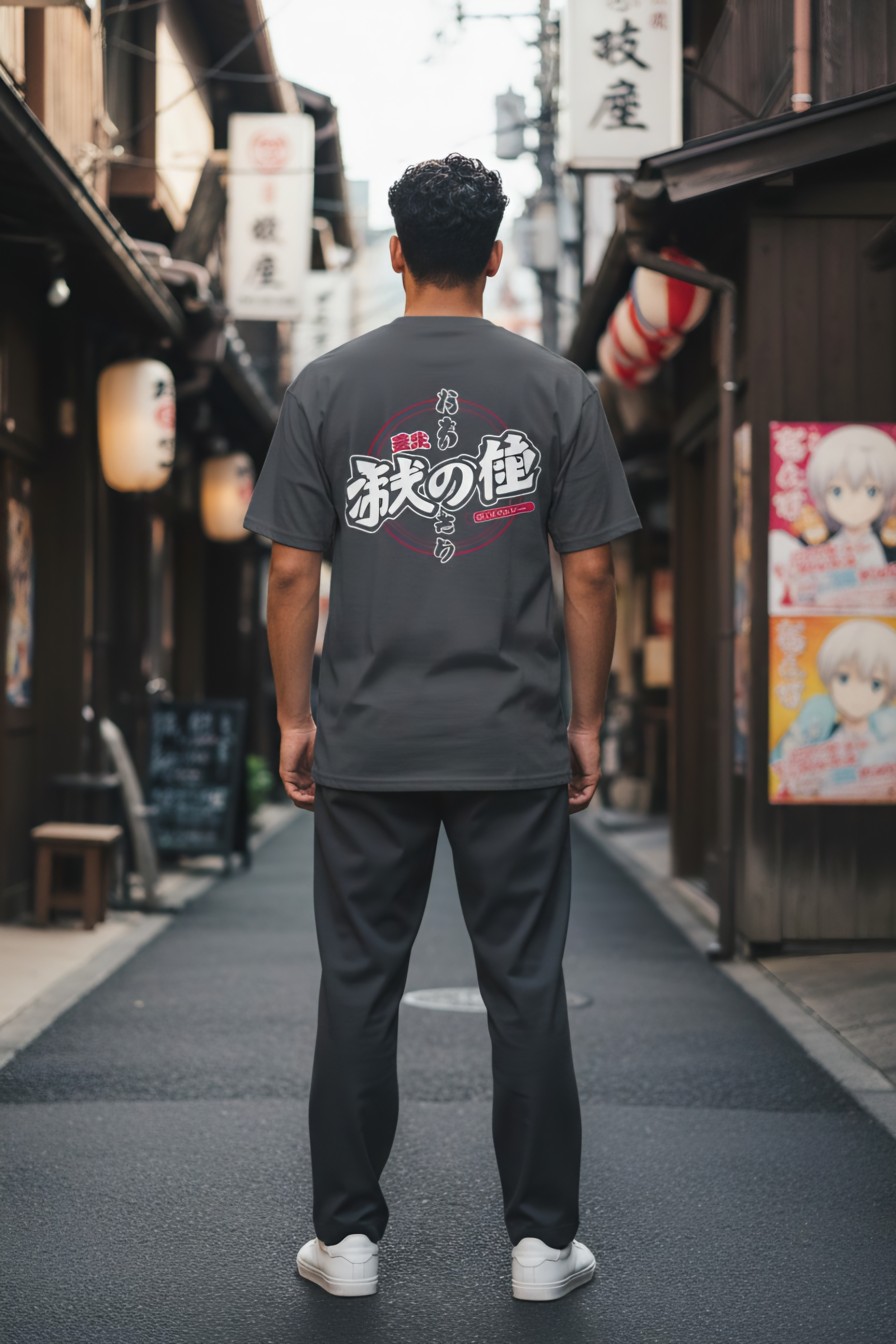 Unisex-Kanji-Shirt von Banpuku, bequemes Premium-Shirt mit japanischen Schriftzeichen, weiches Material, modernes Design.