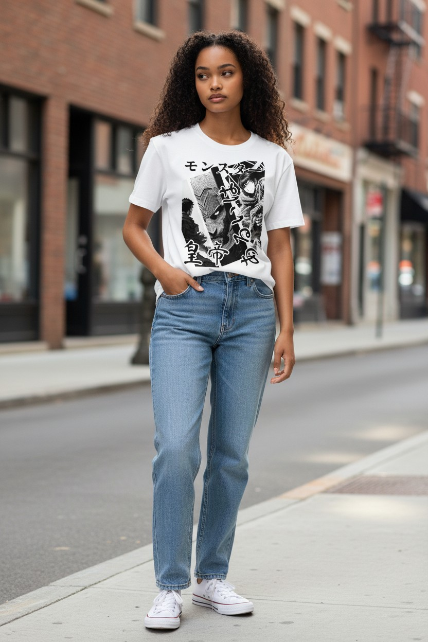 Unisex-T-Shirt von Banpuku, Tenno Premium Shirt, weiches Stoff, modernes Design, bequemes Kleidungsstück für Männer und Frauen
