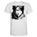 Weißes Unisex-T-Shirt von Banpuku, Vorderseite mit schlichtem Design, hochwertiges Premium-Shirt für Damen und Herren